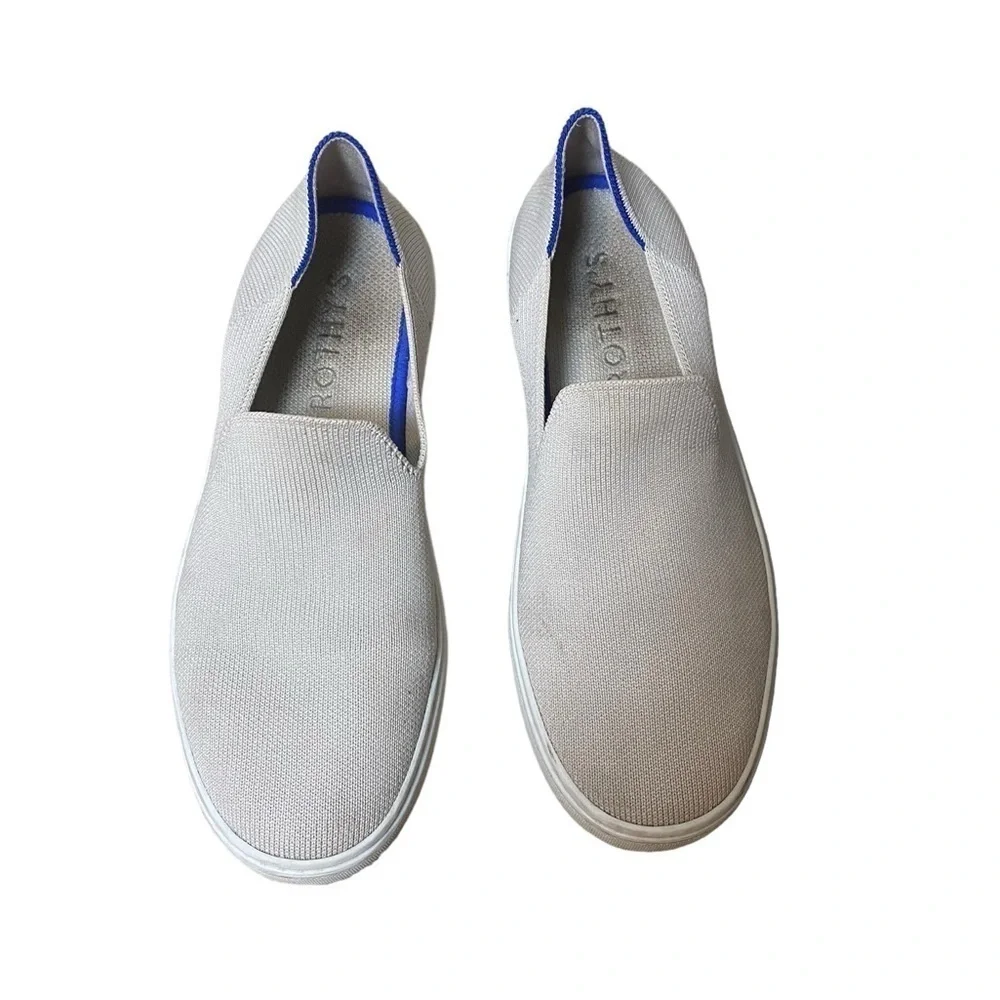Rothy's The Slip On Sand Knit Fabric Low Top Lifestyle Sneakers Womens US 7